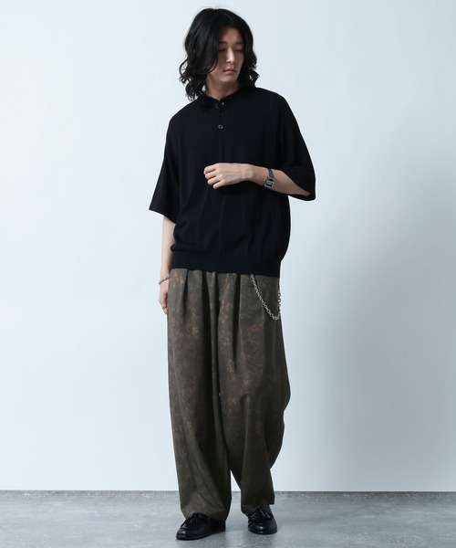 RAGEBLUE（レイジブルー）の「Botanical Pattern Summer Cocoon Easy Pants/総柄/サマーコクーンイージーパンツ（スラックス・メンズ・ブラウン/グレー・LARGE/MEDIUM）」の14枚目の写真