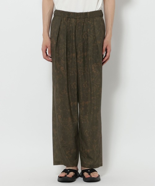 RAGEBLUE（レイジブルー）の「Botanical Pattern Summer Cocoon Easy Pants/総柄/サマーコクーンイージーパンツ（スラックス・メンズ・ブラウン/グレー・LARGE/MEDIUM）」の19枚目の写真