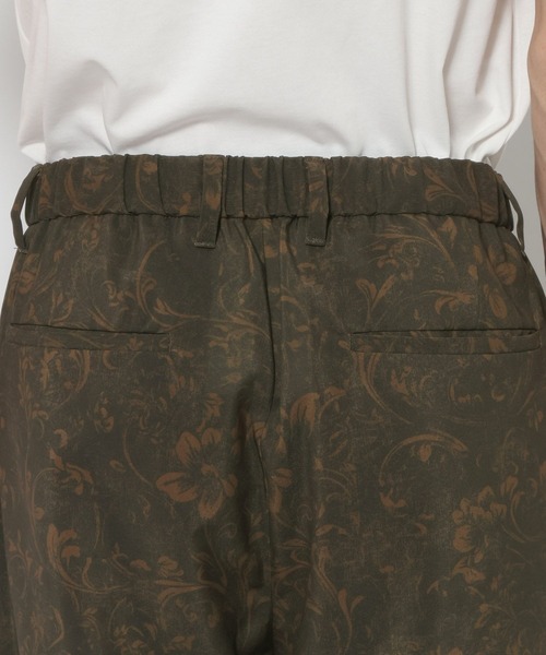 RAGEBLUE（レイジブルー）の「Botanical Pattern Summer Cocoon Easy Pants/総柄/サマーコクーンイージーパンツ（スラックス・メンズ・ブラウン/グレー・LARGE/MEDIUM）」の22枚目の写真