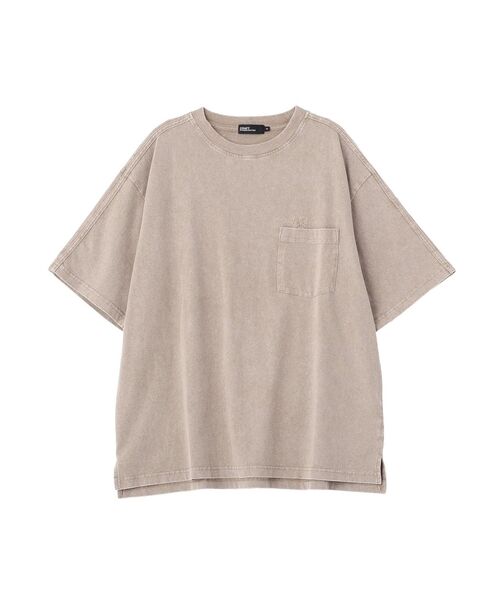 CRAFT STANDARD BOUTIQUE(クラフトスタンダードブティック)の「ピグメントラインTシャツ(Tシャツ/カットソー・メンズ・ブラック/グレイッシュベージュ・M/L)」の22枚目の写真