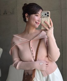 LADYM（ラディム）の「【LADYM】Sailor Flower Applique Cardigan（カーディガン/ボレロ）」