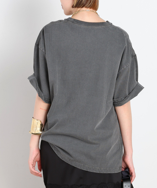 AP STUDIO（エーピーストゥディオ）の「ピグメントダイT（Tシャツ/カットソー・レディース・チャコールグレー/ホワイト・FREE）」の9枚目の写真