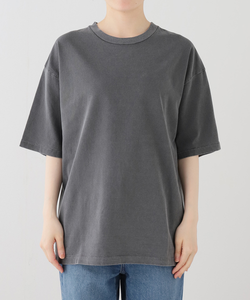 AP STUDIO（エーピーストゥディオ）の「ピグメントダイT（Tシャツ/カットソー・レディース・チャコールグレー/ホワイト・FREE）」の13枚目の写真