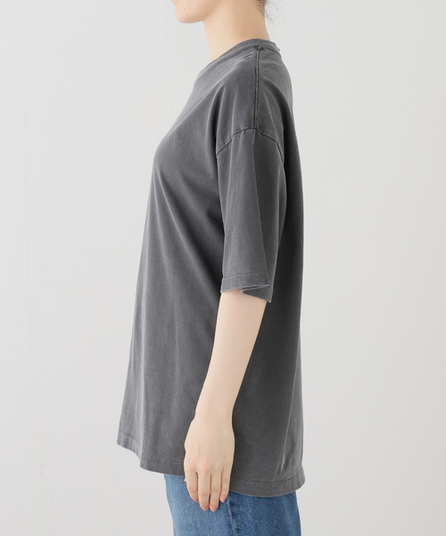 AP STUDIO（エーピーストゥディオ）の「ピグメントダイT（Tシャツ/カットソー・レディース・チャコールグレー/ホワイト・FREE）」の14枚目の写真