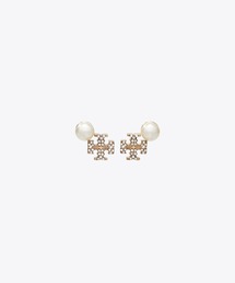 ムーンダンス ロゴ＆パール スタッドピアス