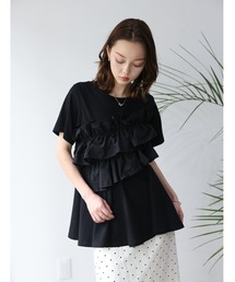 fifth | 異素材フリルドッキングTシャツ(Tシャツ/カットソー)