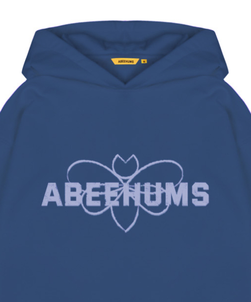 ABEEHUMS（アビハムズ）の「シグネチャーロゴフードスウェットシャツ ABH357-107 ブルー（パーカー・レディース・ブルー・SMALL/MEDIUM）」の4枚目の写真