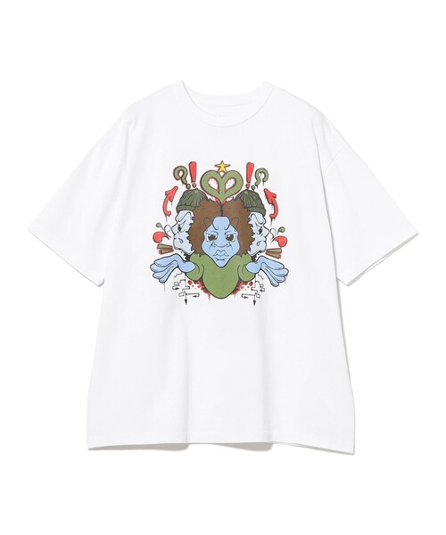 BEAMS T（ビームスティー）の「Elijah Maura / T-shirt①（Tシャツ/カットソー・メンズ・ホワイト・L/M/S/XL）」の3枚目の写真