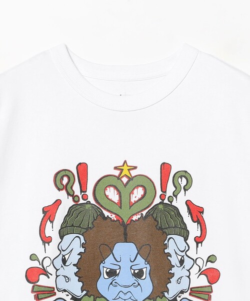 BEAMS T（ビームスティー）の「Elijah Maura / T-shirt①（Tシャツ/カットソー・メンズ・ホワイト・L/M/S/XL）」の4枚目の写真