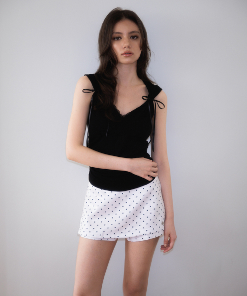 ROSEFRANTZ（ロゼフランツ）の「Lace-trim Ribbon Muse Sleeveless [Black]（Tシャツ/カットソー・レディース・ブラック・OS）」の15枚目の写真