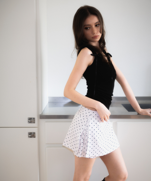 ROSEFRANTZ（ロゼフランツ）の「Lace-trim Ribbon Muse Sleeveless [Black]（Tシャツ/カットソー・レディース・ブラック・OS）」の22枚目の写真