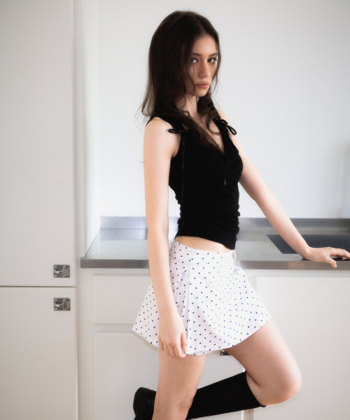 ROSEFRANTZ（ロゼフランツ）の「Lace-trim Ribbon Muse Sleeveless [Black]（Tシャツ/カットソー・レディース・ブラック・OS）」の21枚目の写真