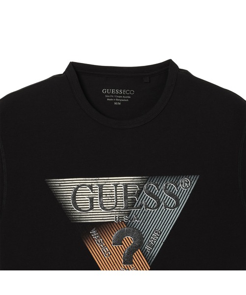 Guess(ゲス)の「GUESS Triangle Tee Tシャツ 半袖 ロゴTシャツ(Tシャツ/カットソー・メンズ・ホワイト/ブラック・X-LARGE/MEDIUM/LARGE/SMALL)」の4枚目の写真