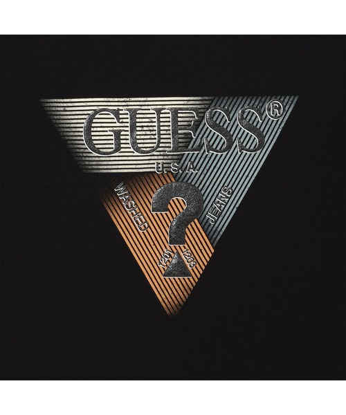 Guess(ゲス)の「GUESS Triangle Tee Tシャツ 半袖 ロゴTシャツ(Tシャツ/カットソー・メンズ・ホワイト/ブラック・X-LARGE/MEDIUM/LARGE/SMALL)」の7枚目の写真