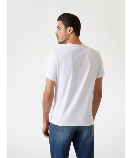 Guess(ゲス)の「GUESS Triangle Tee Tシャツ 半袖 ロゴTシャツ(Tシャツ/カットソー・メンズ・ホワイト/ブラック・X-LARGE/MEDIUM/LARGE/SMALL)」の9枚目の写真
