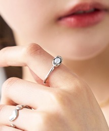 mil（ミル）の「アンティークパール付きリング【587274】（リング）」