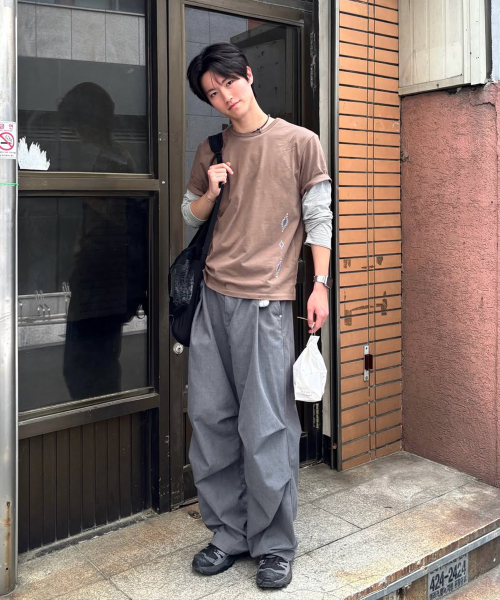 INTEMPOMOOD(インテンポムード)の「エスニックグラフィックTシャツ : 2カラー(Tシャツ/カットソー・メンズ・ブラウン/グレー・MEDIUM/LARGE)」の21枚目の写真