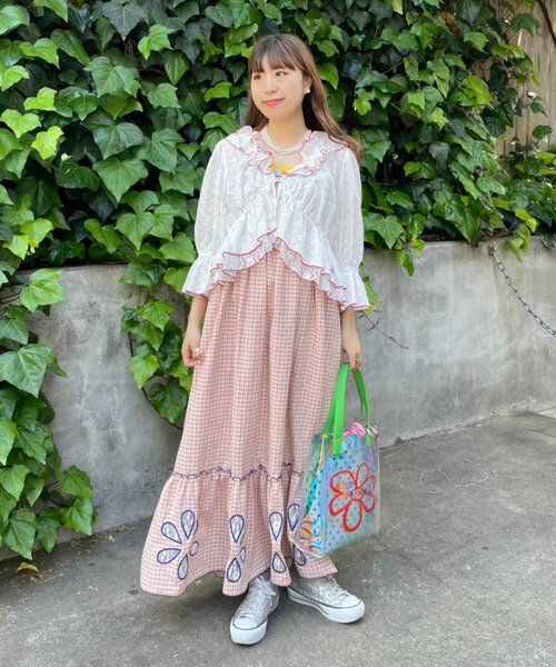 HELLO.SANFRANCISCO(ハローサンフランシスコ)の「【HELLO.SANFRANCISCO】レースボレロメロウブラウス(シャツ/ブラウス・レディース・ブルー/ホワイト/ブラック・ONE SIZE)」の8枚目の写真