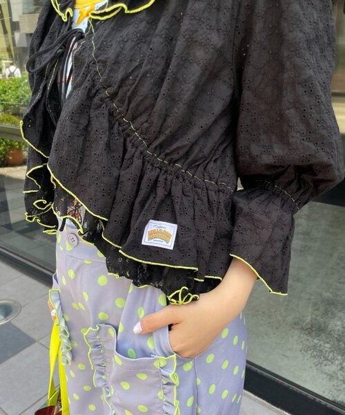 HELLO.SANFRANCISCO(ハローサンフランシスコ)の「【HELLO.SANFRANCISCO】レースボレロメロウブラウス(シャツ/ブラウス・レディース・ブルー/ホワイト/ブラック・ONE SIZE)」の20枚目の写真