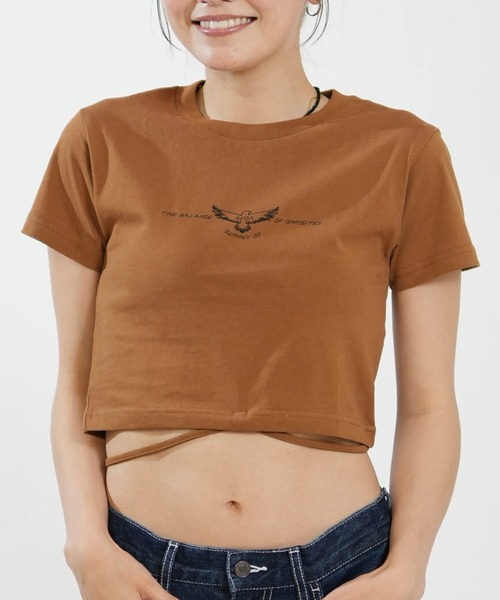 RVCA(ルーカ)の「RVCA/ルーカ 半袖 Tシャツ ミニT BG04C214(Tシャツ/カットソー・レディース・ブラウン/ホワイト/ブラック・M/S)」の3枚目の写真