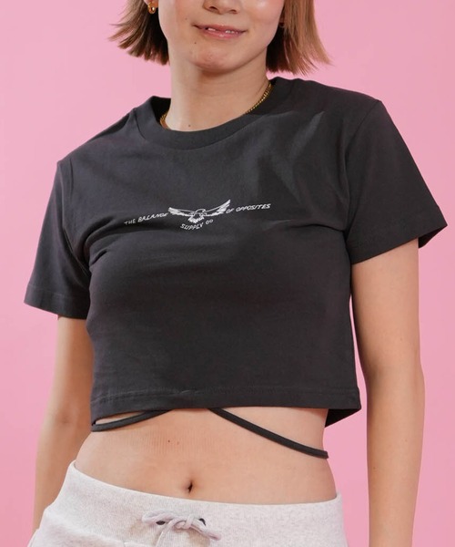 RVCA(ルーカ)の「RVCA/ルーカ 半袖 Tシャツ ミニT BG04C214(Tシャツ/カットソー・レディース・ブラウン/ホワイト/ブラック・M/S)」の1枚目の写真