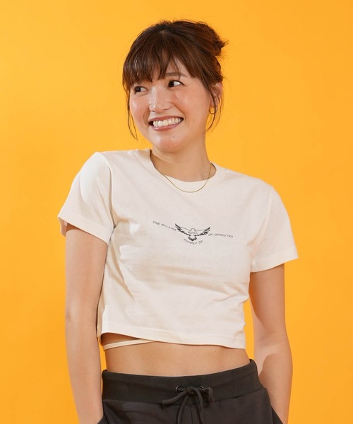 RVCA(ルーカ)の「RVCA/ルーカ 半袖 Tシャツ ミニT BG04C214(Tシャツ/カットソー・レディース・ブラウン/ホワイト/ブラック・M/S)」の4枚目の写真