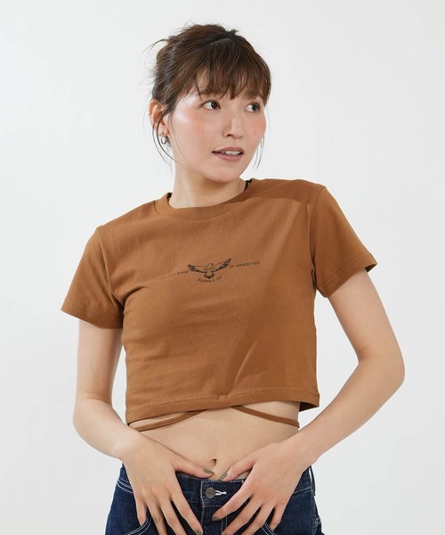 RVCA(ルーカ)の「RVCA/ルーカ 半袖 Tシャツ ミニT BG04C214(Tシャツ/カットソー・レディース・ブラウン/ホワイト/ブラック・M/S)」の17枚目の写真