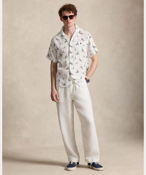 POLO RALPH LAUREN(ポロ ラルフ ローレン)の「クラシック フィット ノーティカルプリント リネン シャツ(シャツ/ブラウス・メンズ・マルチ・M/S/XS/L)」の3枚目の写真