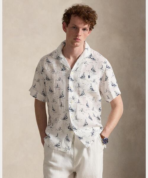 POLO RALPH LAUREN(ポロ ラルフ ローレン)の「クラシック フィット ノーティカルプリント リネン シャツ(シャツ/ブラウス・メンズ・マルチ・M/S/XS/L)」の6枚目の写真