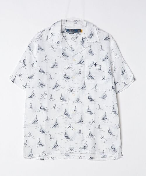 POLO RALPH LAUREN(ポロ ラルフ ローレン)の「クラシック フィット ノーティカルプリント リネン シャツ(シャツ/ブラウス・メンズ・マルチ・M/S/XS/L)」の8枚目の写真