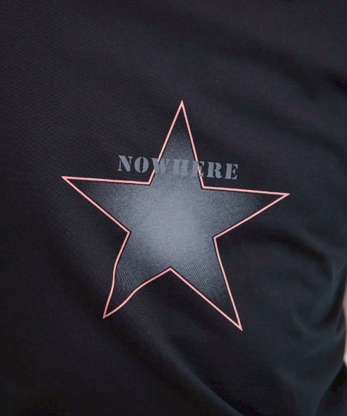 Chikashitsu +（チカシツプラス）の「【Chikashitsu +】clean star graphic t-shirt (3color) / 【チカシツプラス】スタープリント半袖Tシャツ＜着用動画あり＞（Tシャツ/カットソー・メンズ・ネイビー/ホワイト/ブラック・ONE SIZE）」の12枚目の写真