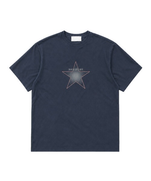 Chikashitsu +（チカシツプラス）の「【Chikashitsu +】clean star graphic t-shirt (3color) / 【チカシツプラス】スタープリント半袖Tシャツ＜着用動画あり＞（Tシャツ/カットソー・メンズ・ネイビー/ホワイト/ブラック・ONE SIZE）」の17枚目の写真
