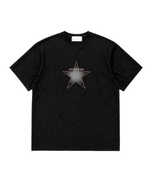 Chikashitsu +（チカシツプラス）の「【Chikashitsu +】clean star graphic t-shirt (3color) / 【チカシツプラス】スタープリント半袖Tシャツ＜着用動画あり＞（Tシャツ/カットソー・メンズ・ネイビー/ホワイト/ブラック・ONE SIZE）」の13枚目の写真