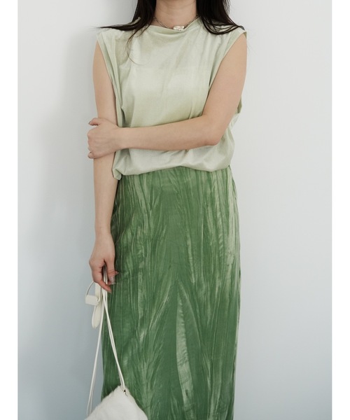 Katrin TOKYO（カトリーントーキョー）の「【JAPAN MADE】sheer velour sleeveless tops（タンクトップ・レディース・ホワイト/ブルー/グリーン系・FREE/XS）」の20枚目の写真