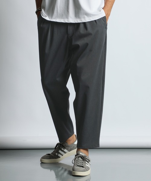 The DUFFER of ST.GEORGE（ザダファーオブセントジョージ）の「『WONDER SHAPE』PIQUE：360°全方向高伸縮『ワンダーシェイプ』ピケ ワイドイージーパンツ（その他パンツ・メンズ・チャコールグレー/ライトグレー/カーキ・X-LARGE/LARGE/MEDIUM/SMALL）」の4枚目の写真