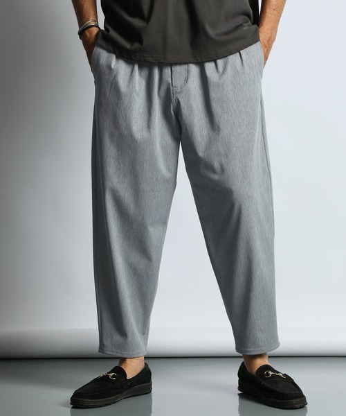 The DUFFER of ST.GEORGE（ザダファーオブセントジョージ）の「『WONDER SHAPE』PIQUE：360°全方向高伸縮『ワンダーシェイプ』ピケ ワイドイージーパンツ（その他パンツ・メンズ・チャコールグレー/ライトグレー/カーキ・X-LARGE/LARGE/MEDIUM/SMALL）」の6枚目の写真