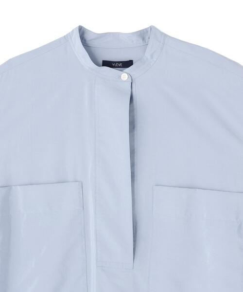 YLEVE(イレーヴ)の「YLEVE / SILK NYLON ONEPIECE(ワンピース・レディース・ブルー/ブラック・1)」の5枚目の写真