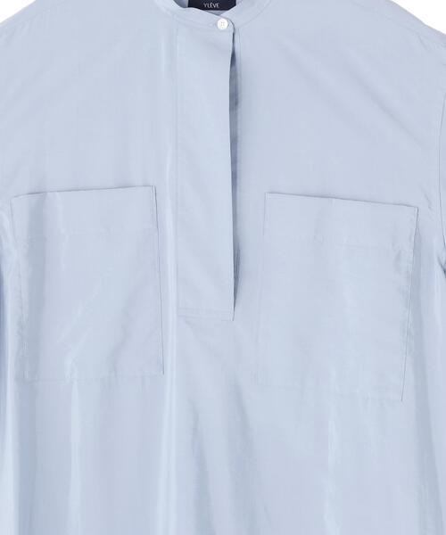 YLEVE(イレーヴ)の「YLEVE / SILK NYLON ONEPIECE(ワンピース・レディース・ブルー/ブラック・1)」の6枚目の写真