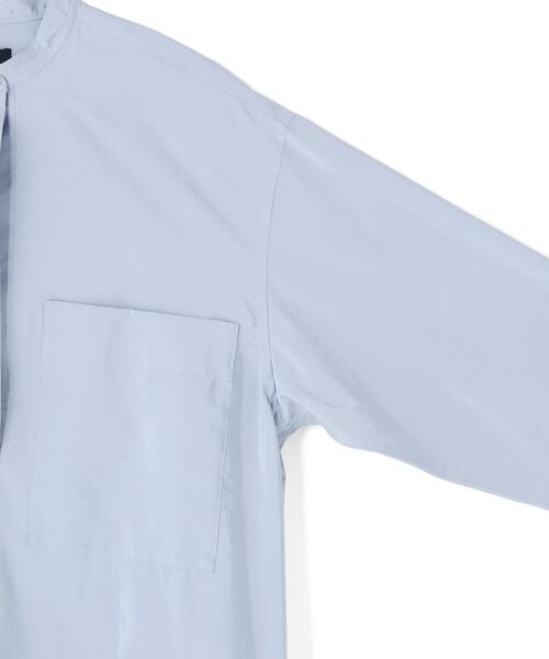 YLEVE(イレーヴ)の「YLEVE / SILK NYLON ONEPIECE(ワンピース・レディース・ブルー/ブラック・1)」の7枚目の写真