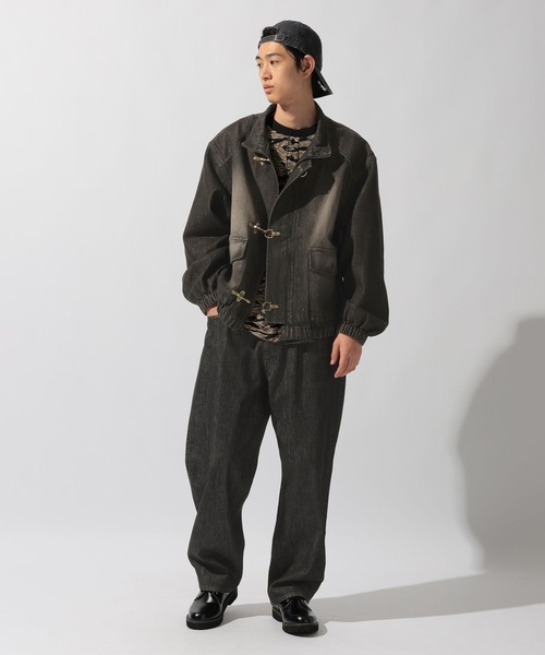 niko and...（ニコアンド）の「Denim Fireman Blouson [niko and ...JEANS]（デニムジャケット・メンズ・アクア/チャコール・MEDIUM/LARGE）」の11枚目の写真