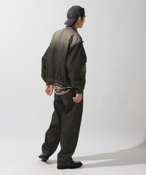 niko and...（ニコアンド）の「Denim Fireman Blouson [niko and ...JEANS]（デニムジャケット・メンズ・アクア/チャコール・MEDIUM/LARGE）」の12枚目の写真