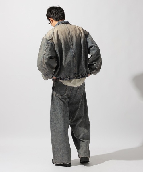 niko and...（ニコアンド）の「Denim Fireman Blouson [niko and ...JEANS]（デニムジャケット・メンズ・アクア/チャコール・MEDIUM/LARGE）」の19枚目の写真