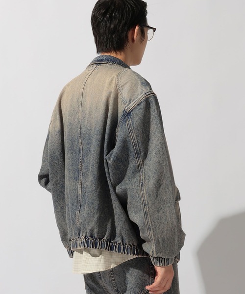 niko and...（ニコアンド）の「Denim Fireman Blouson [niko and ...JEANS]（デニムジャケット・メンズ・アクア/チャコール・MEDIUM/LARGE）」の20枚目の写真