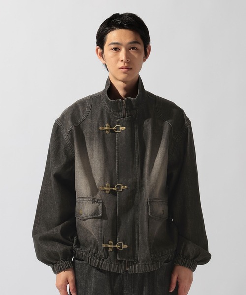 niko and...（ニコアンド）の「Denim Fireman Blouson [niko and ...JEANS]（デニムジャケット・メンズ・アクア/チャコール・MEDIUM/LARGE）」の21枚目の写真