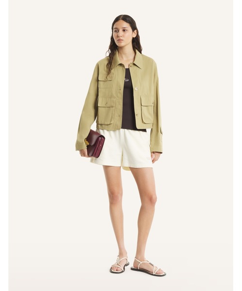 Maison Kitsune(メゾンキツネ)の「TEXTURED REGULAR SHORT(その他パンツ・レディース・オフホワイト・XS)」の4枚目の写真