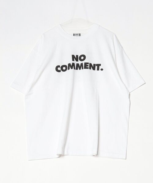 SUB POP(サブポップ)の「S/S TEE "NO COMMENT." /ショートスリーブ ティー "ノーコメント.”(Tシャツ/カットソー・メンズ・スミクロ/ホワイト・X-LARGE/LARGE/MEDIUM/SMALL)」の2枚目の写真
