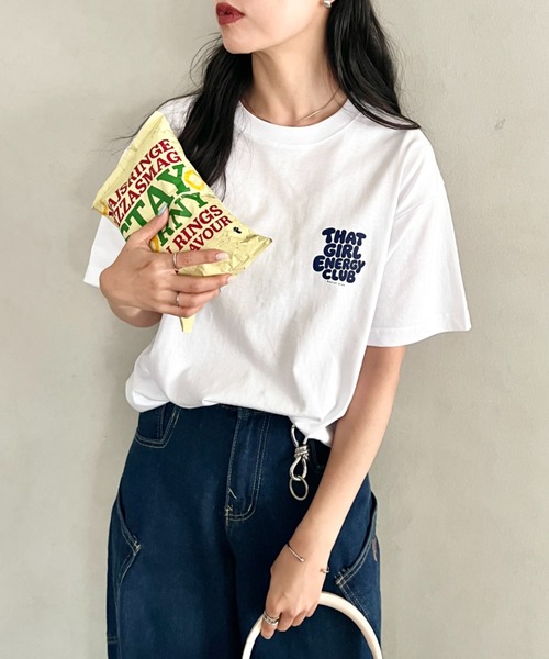 wears(ウェアーズ)の「【綿100%・オーバーサイズ】wearsオリジナルロゴプリントTシャツ 半袖T(Tシャツ/カットソー・レディース・レッド/ブルー・FREE)」の8枚目の写真