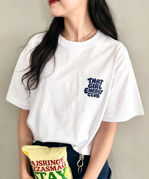 wears(ウェアーズ)の「【綿100%・オーバーサイズ】wearsオリジナルロゴプリントTシャツ 半袖T(Tシャツ/カットソー・レディース・レッド/ブルー・FREE)」の9枚目の写真