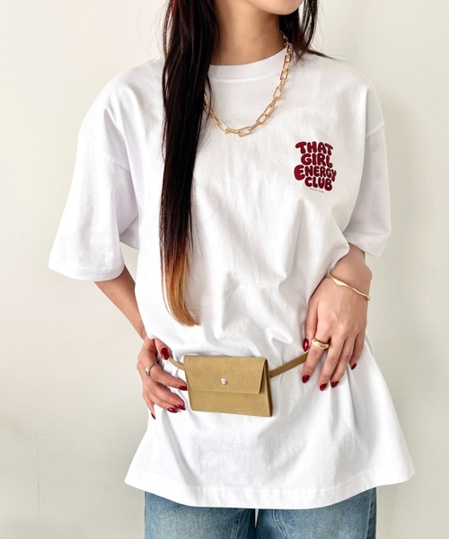 wears(ウェアーズ)の「【綿100%・オーバーサイズ】wearsオリジナルロゴプリントTシャツ 半袖T(Tシャツ/カットソー・レディース・レッド/ブルー・FREE)」の14枚目の写真