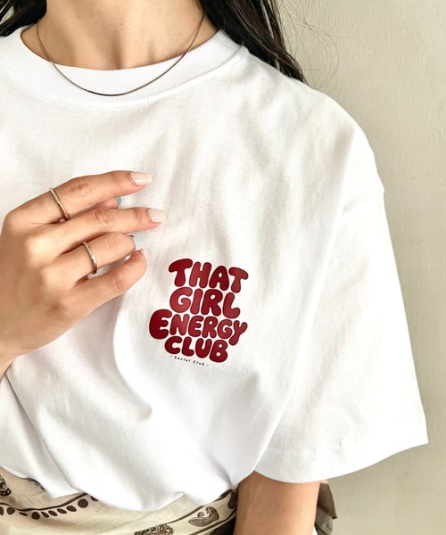 wears(ウェアーズ)の「【綿100%・オーバーサイズ】wearsオリジナルロゴプリントTシャツ 半袖T(Tシャツ/カットソー・レディース・レッド/ブルー・FREE)」の10枚目の写真